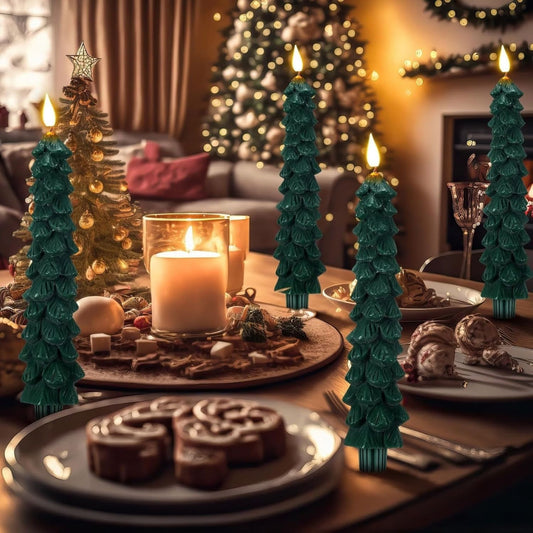 Christmas Flameless Taper Candles
